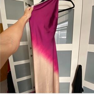 Pink and Cream Ombre Dress